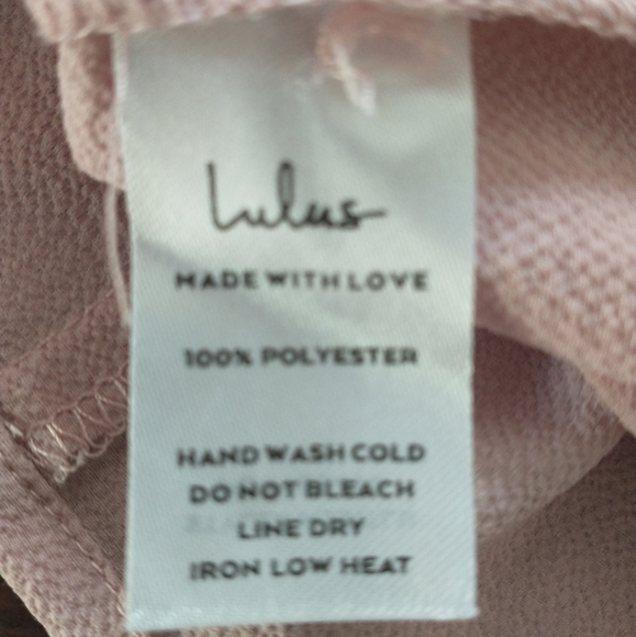 Lulus Mauve Pink Lisa Marie Top with Lace Short Sleeves Size XS - Picture 5 of 6